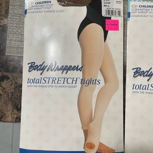 Children's Size M-L, Color: Coffee, It's two packages of tights.